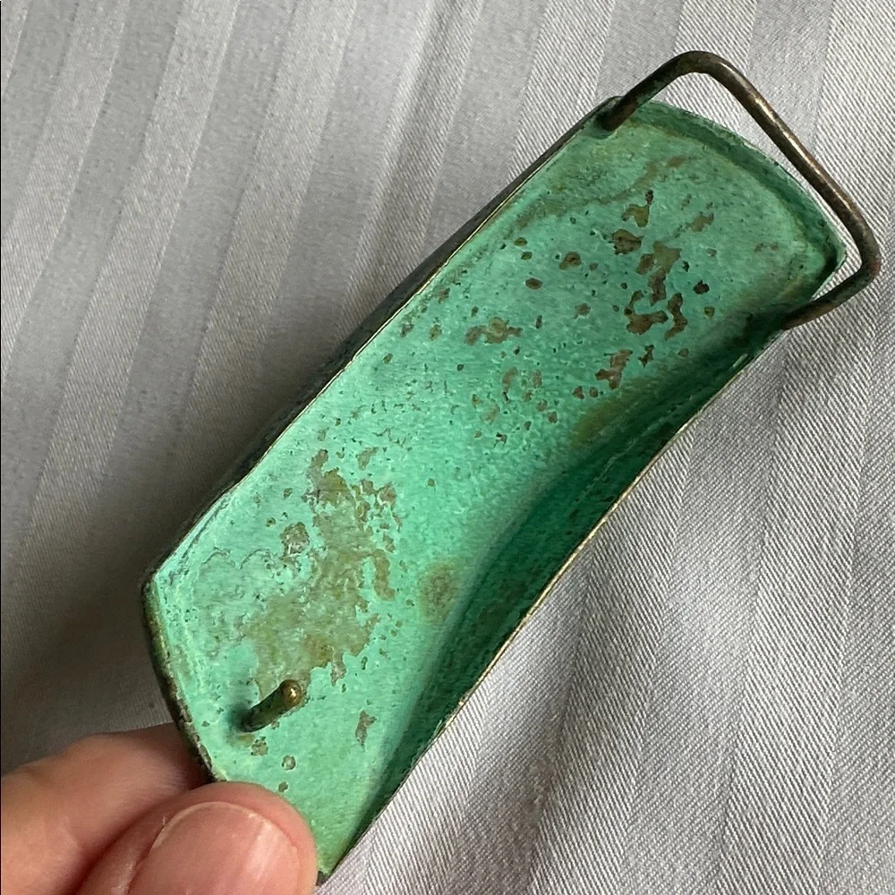 Vintage Robert Lee Morris RLM Turquoise Belt Buckle